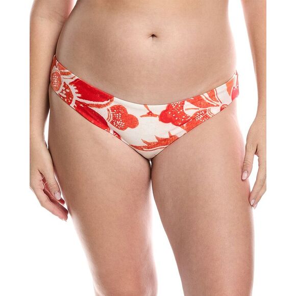Mara Hoffman Womens  Zoa Bikini Bottom, Red - Picture 1 of 3